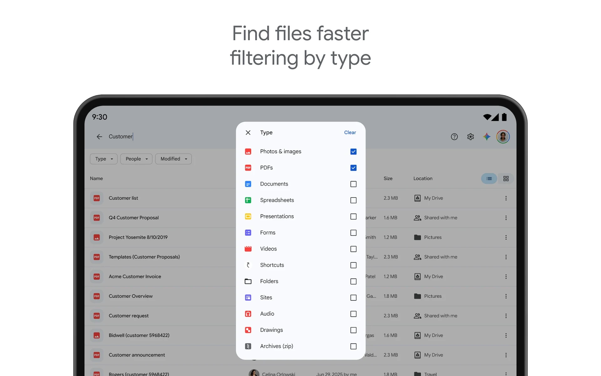 Google Drive screenshot